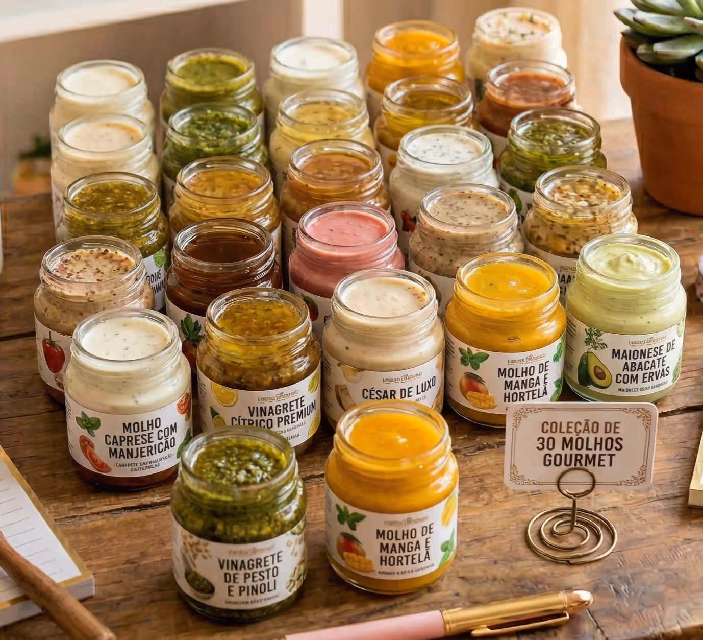 +30 molhos Gourmet 🥗